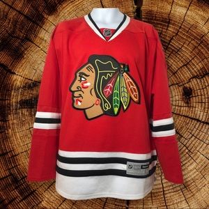 Chicago Blackhawks Reebok NHL Hockey Jersey  Size Large Red